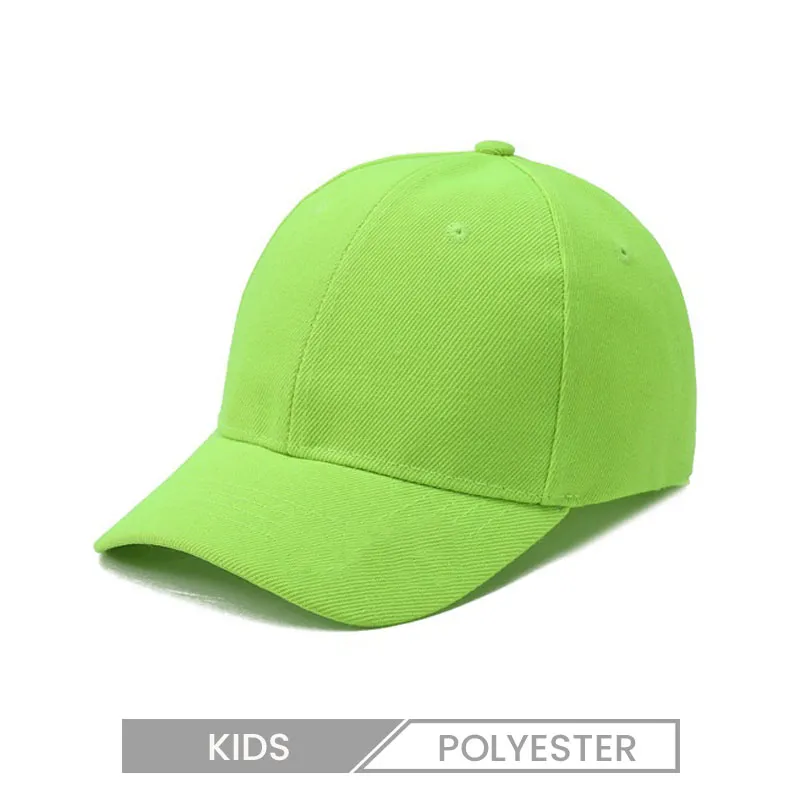 Custom Logo Kids Solid Color Baseball Cap